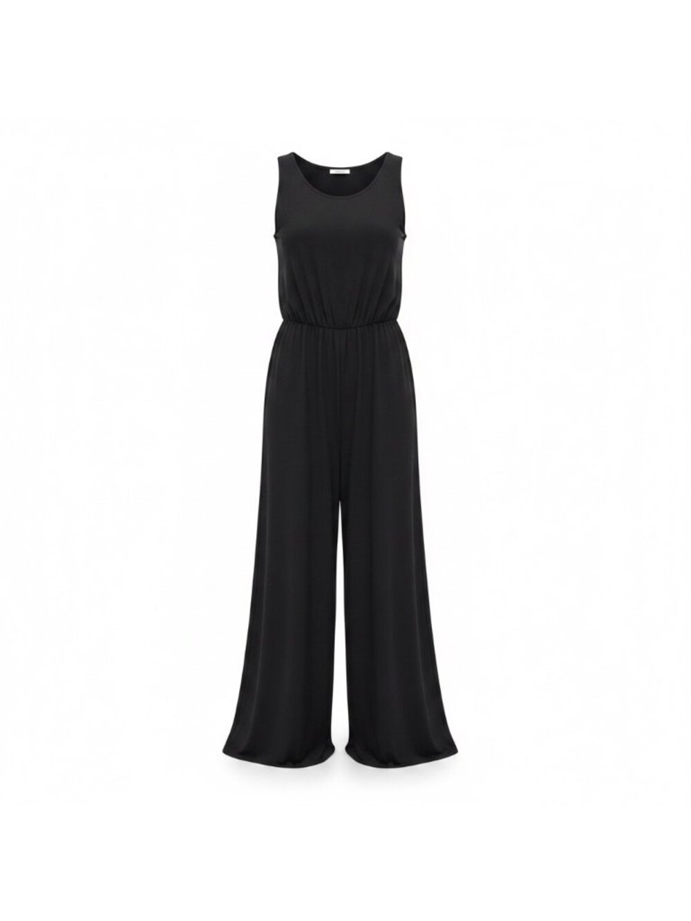 LOFT Beach Womens Black Jumpsuit Wide-Leg Sleeveless Casual Lightweight Sz XS